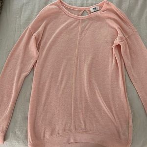 Cozy light pink sweater